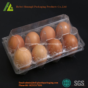 Bandeja plástica desechable modificada para requisitos particulares de los huevos del pollo